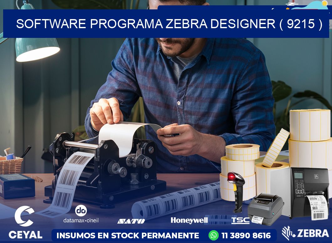 SOFTWARE PROGRAMA ZEBRA DESIGNER ( 9215 )