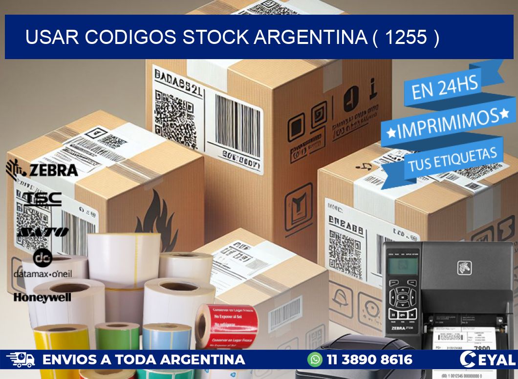 USAR CODIGOS STOCK ARGENTINA ( 1255 )