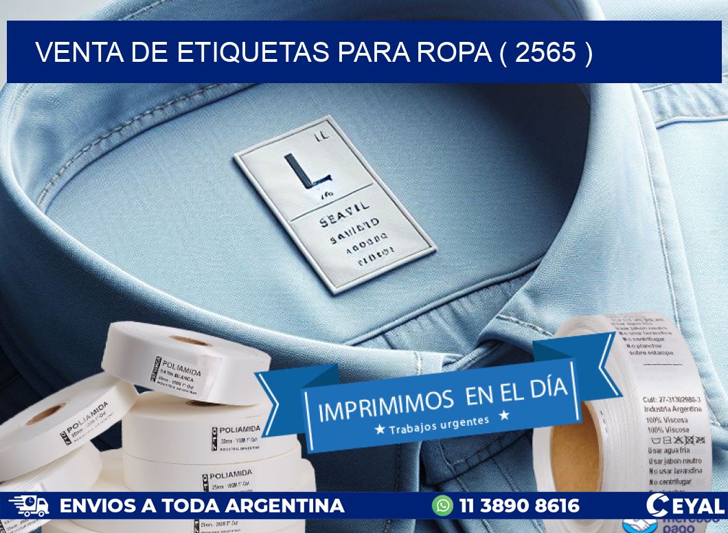 VENTA DE ETIQUETAS PARA ROPA ( 2565 )