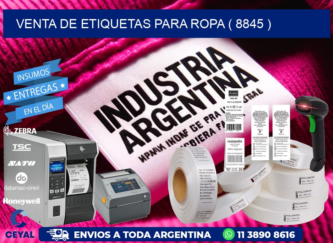 VENTA DE ETIQUETAS PARA ROPA ( 8845 )