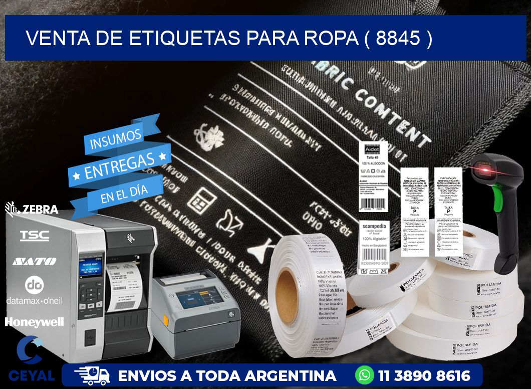 VENTA DE ETIQUETAS PARA ROPA ( 8845 )