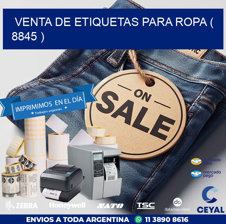 VENTA DE ETIQUETAS PARA ROPA ( 8845 )
