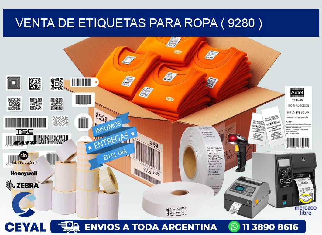 VENTA DE ETIQUETAS PARA ROPA ( 9280 )