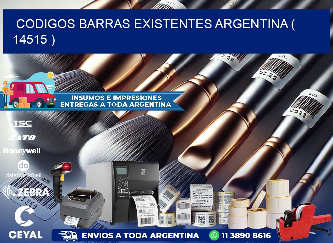 codigos barras existentes argentina ( 14515 )