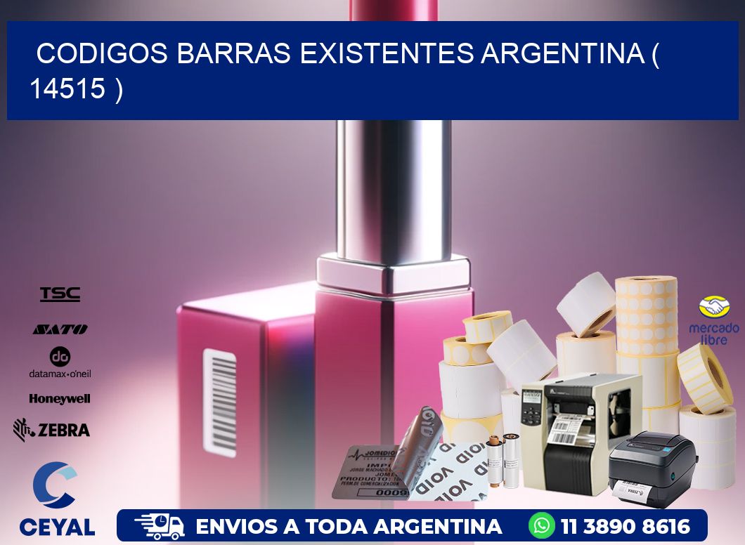 codigos barras existentes argentina ( 14515 )