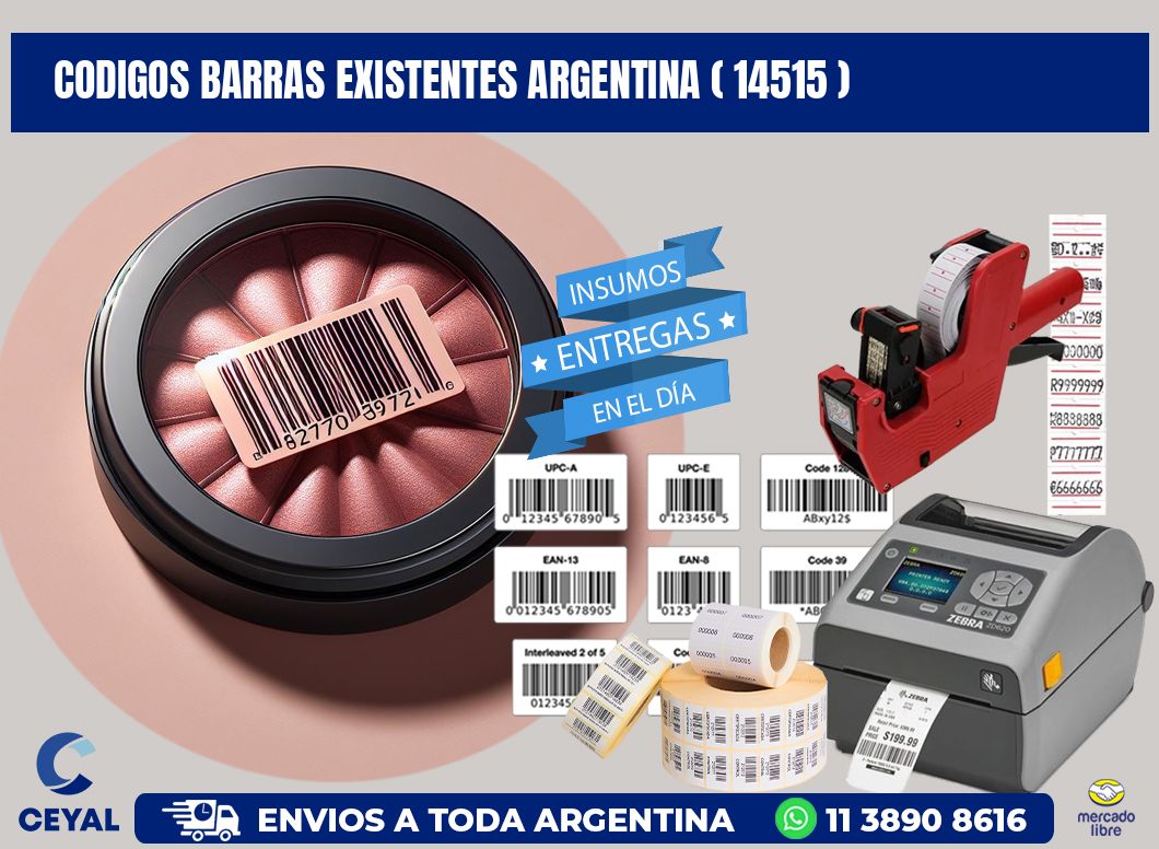 codigos barras existentes argentina ( 14515 )