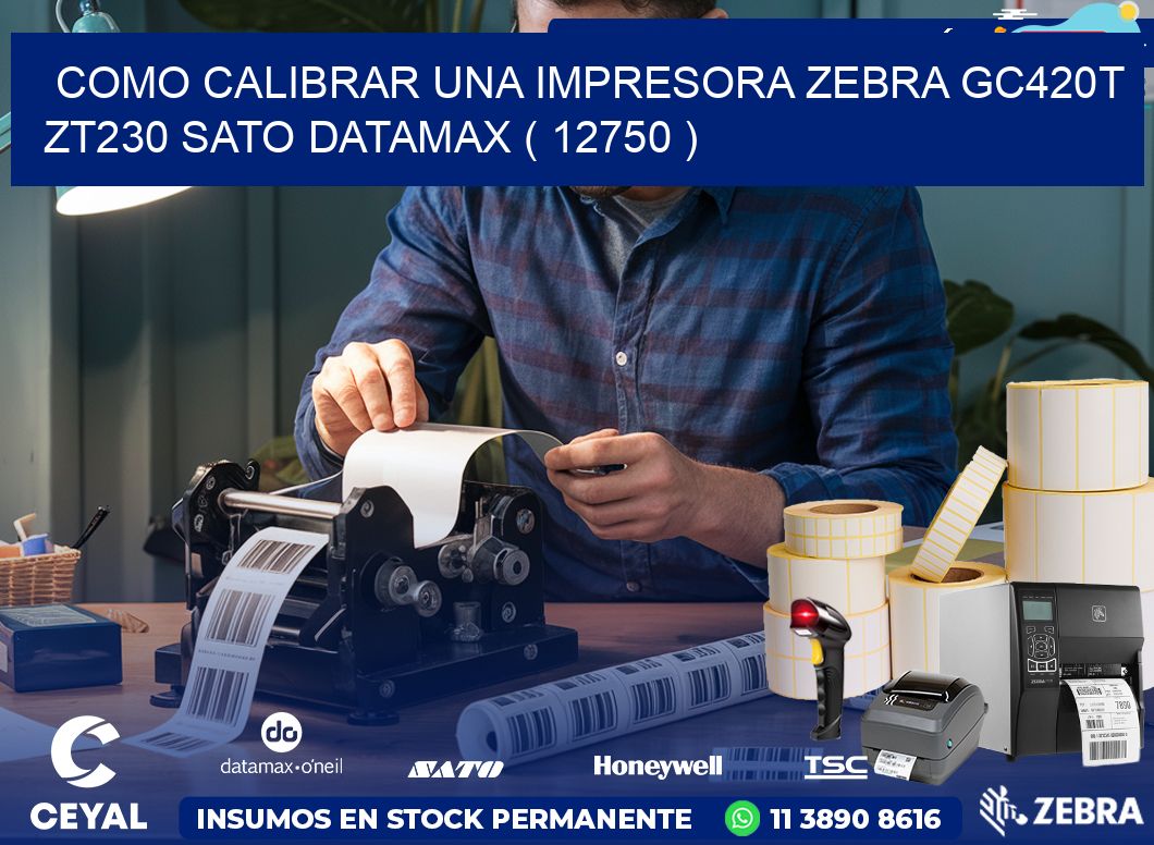 como calibrar una impresora zebra gc420t ZT230 SATO DATAMAX ( 12750 )