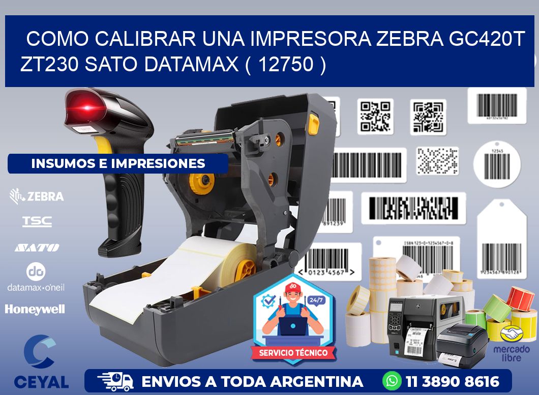 como calibrar una impresora zebra gc420t ZT230 SATO DATAMAX ( 12750 )