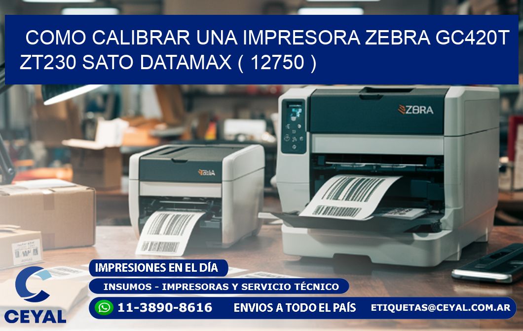 como calibrar una impresora zebra gc420t ZT230 SATO DATAMAX ( 12750 )