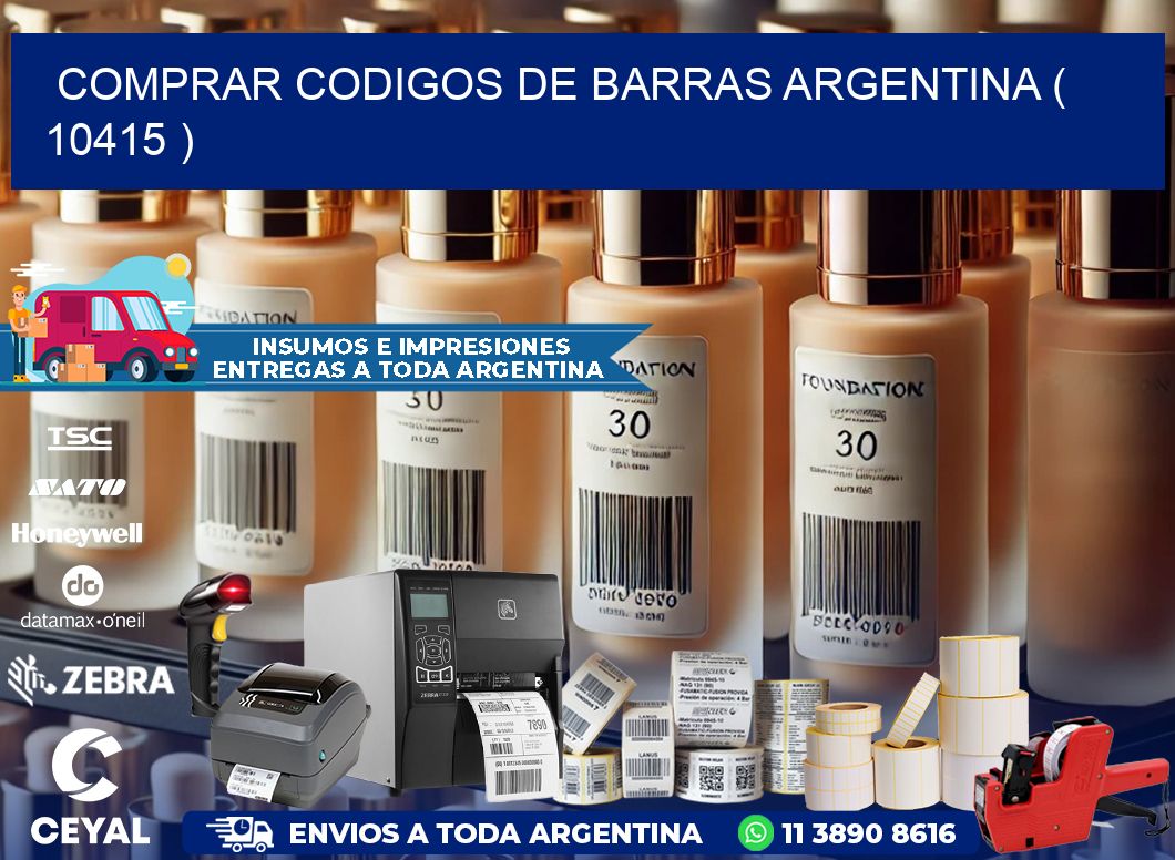 comprar codigos de barras argentina ( 10415 )