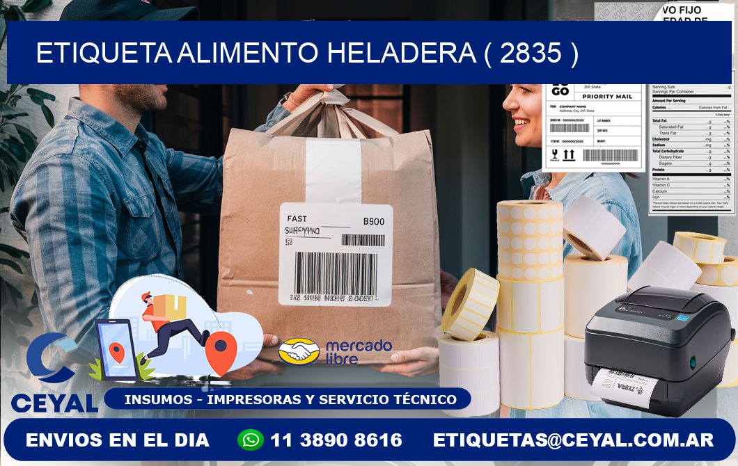 etiqueta alimento heladera ( 2835 )