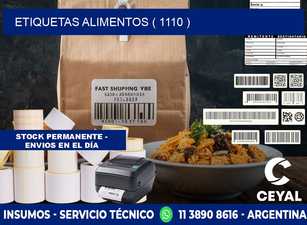 etiquetas alimentos ( 1110 )