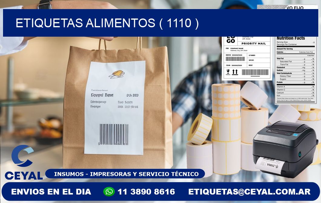 etiquetas alimentos ( 1110 )