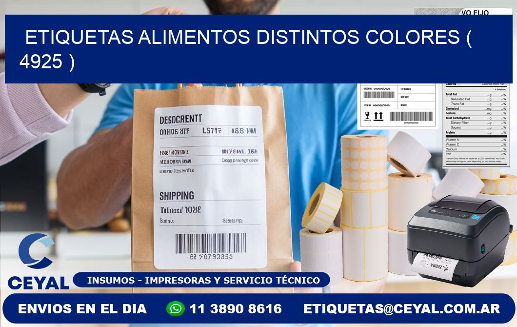 etiquetas alimentos distintos colores ( 4925 )