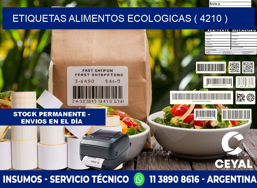 etiquetas alimentos ecologicas ( 4210 )