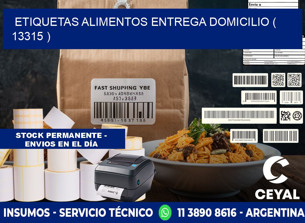 etiquetas alimentos entrega domicilio ( 13315 )
