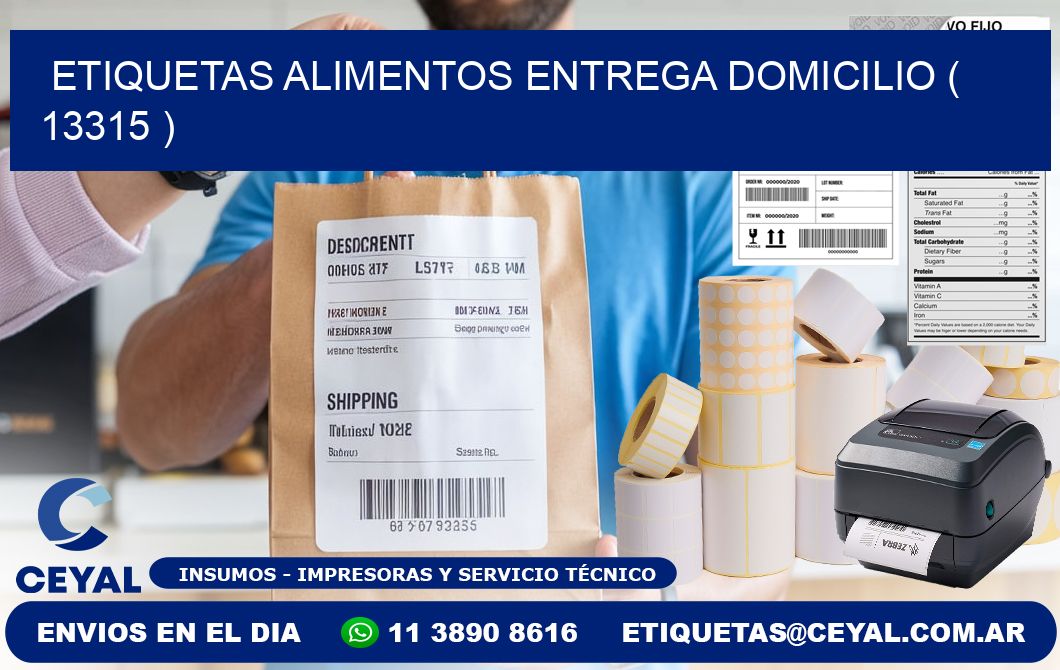 etiquetas alimentos entrega domicilio ( 13315 )