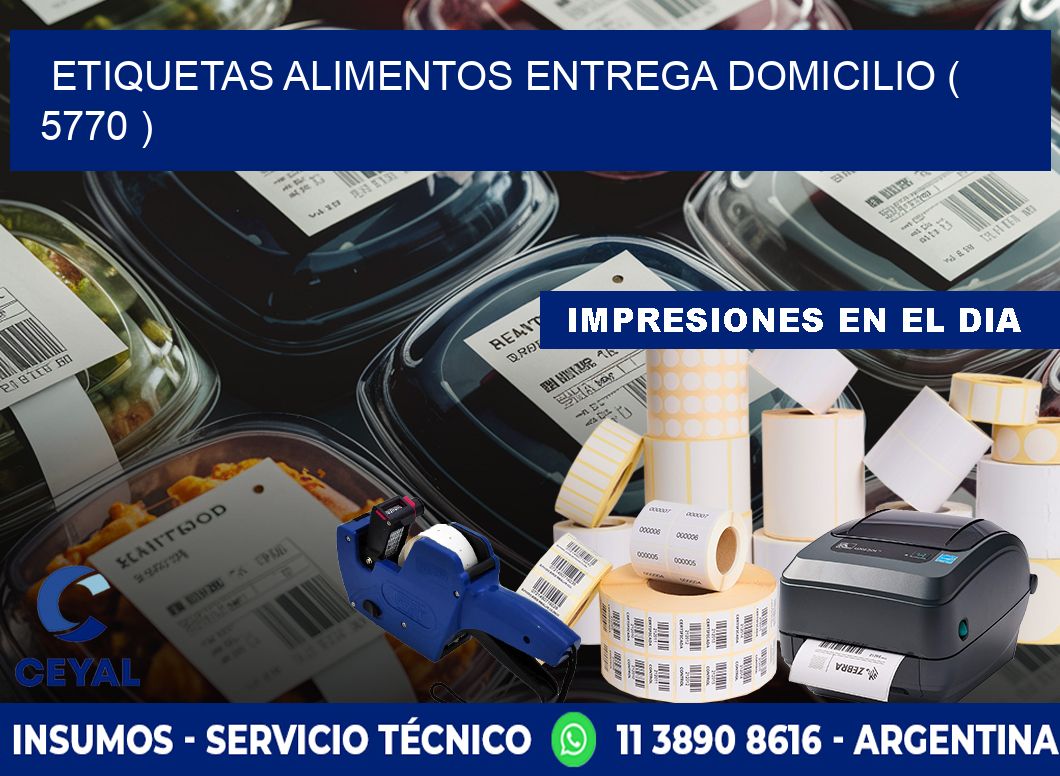 etiquetas alimentos entrega domicilio ( 5770 )