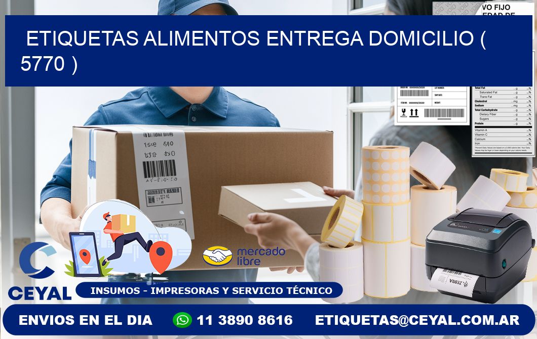 etiquetas alimentos entrega domicilio ( 5770 )