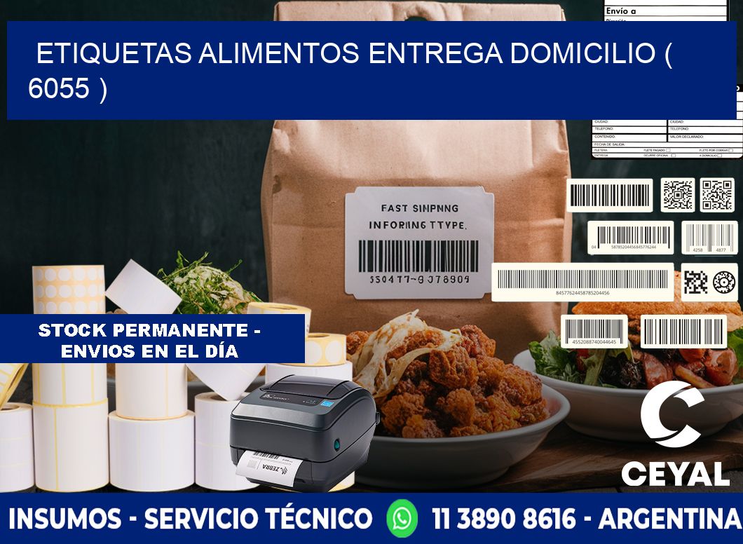 etiquetas alimentos entrega domicilio ( 6055 )