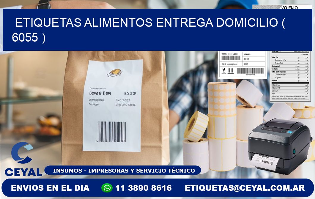 etiquetas alimentos entrega domicilio ( 6055 )