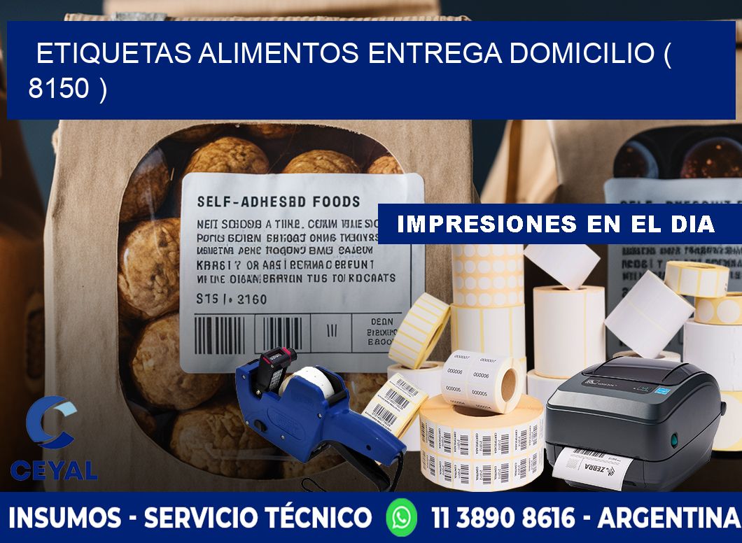 etiquetas alimentos entrega domicilio ( 8150 )
