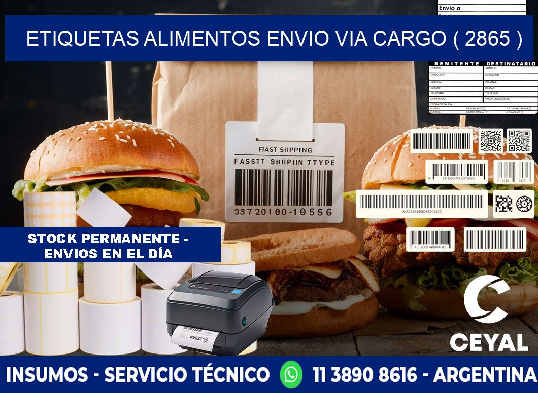 etiquetas alimentos envio via cargo ( 2865 )