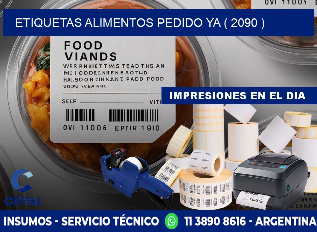 etiquetas alimentos pedido ya ( 2090 )