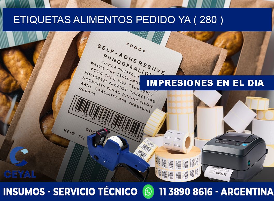 etiquetas alimentos pedido ya ( 280 )