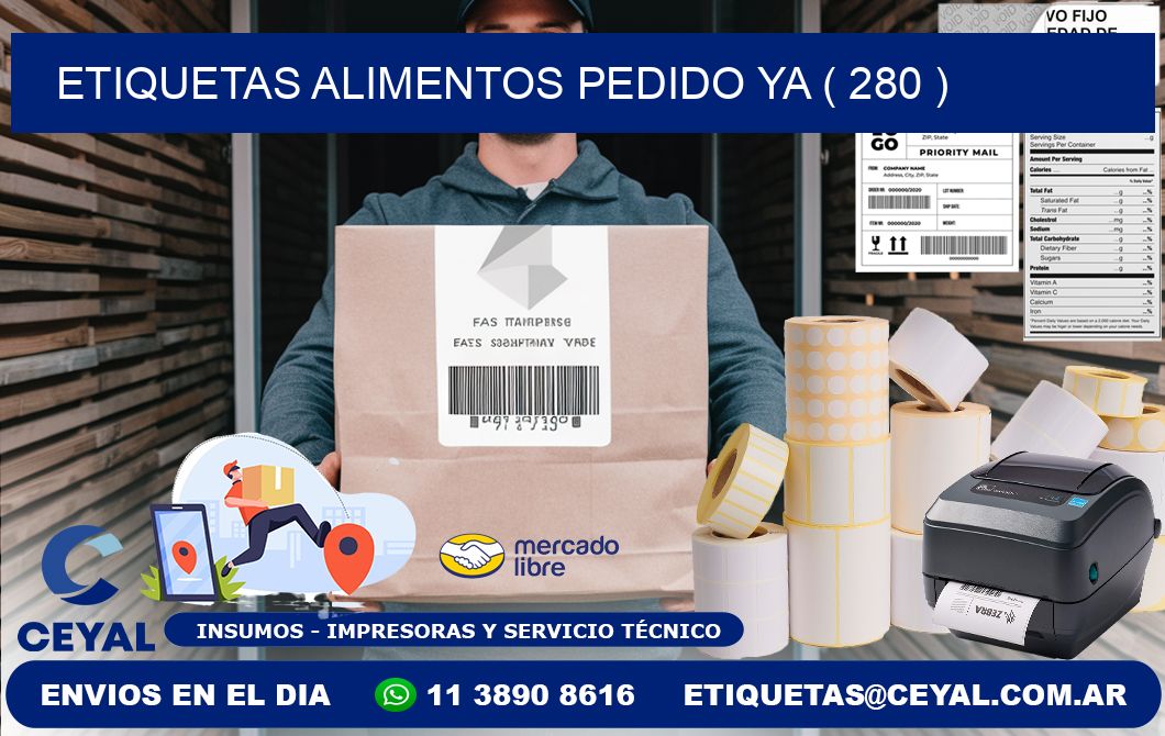 etiquetas alimentos pedido ya ( 280 )