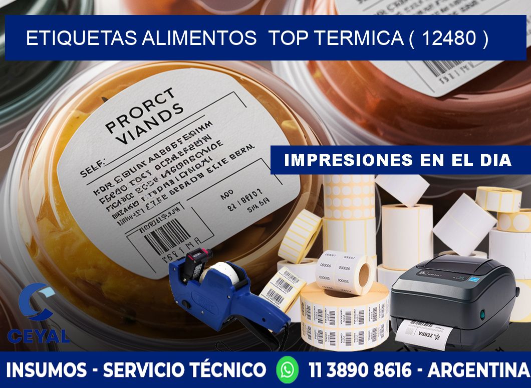 etiquetas alimentos  top termica ( 12480 )
