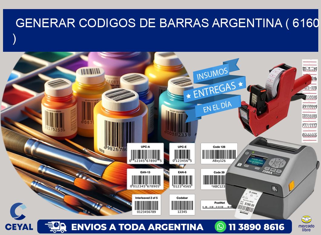 generar codigos de barras argentina ( 6160 )