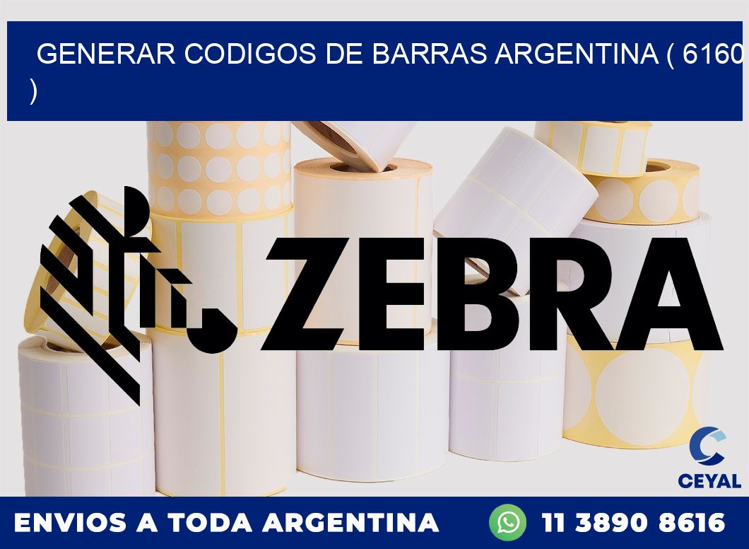 generar codigos de barras argentina ( 6160 )