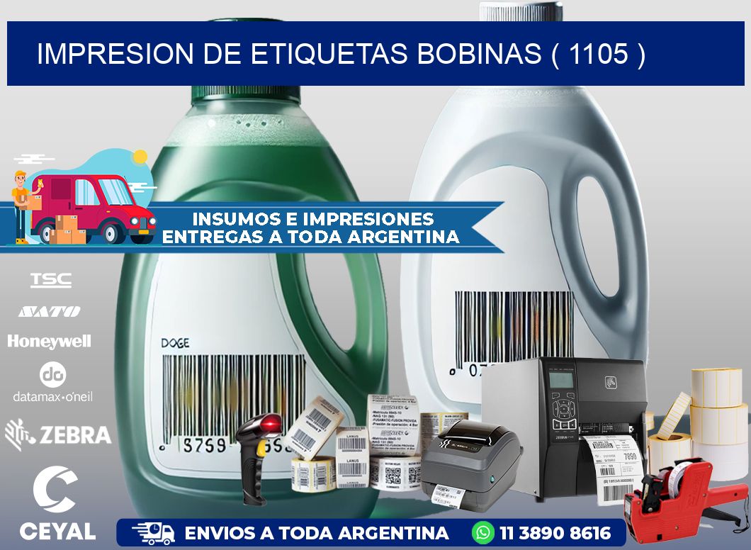 impresion de etiquetas bobinas ( 1105 )