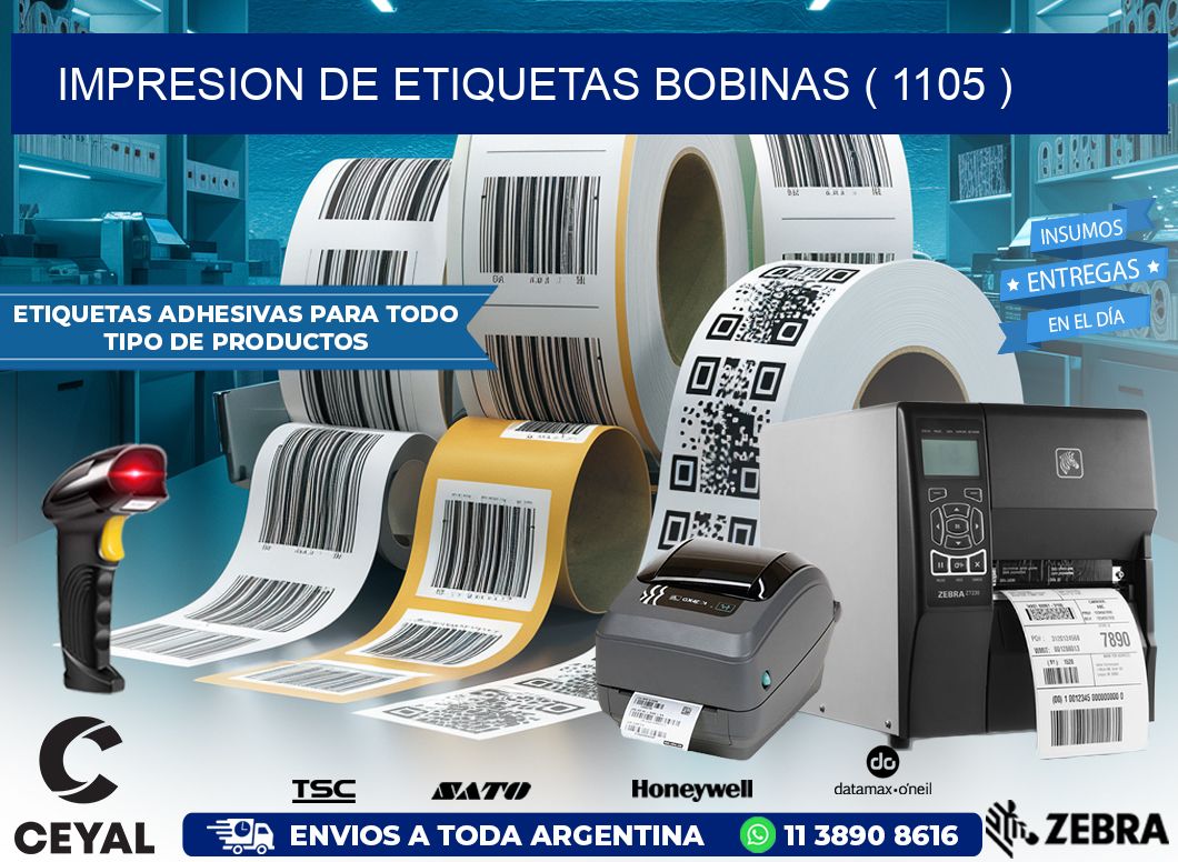 impresion de etiquetas bobinas ( 1105 )