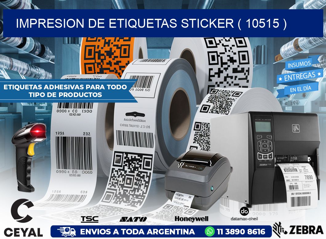 impresion de etiquetas sticker ( 10515 )