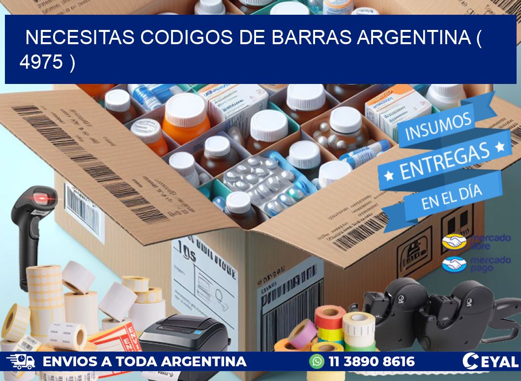 necesitas codigos de barras argentina ( 4975 )