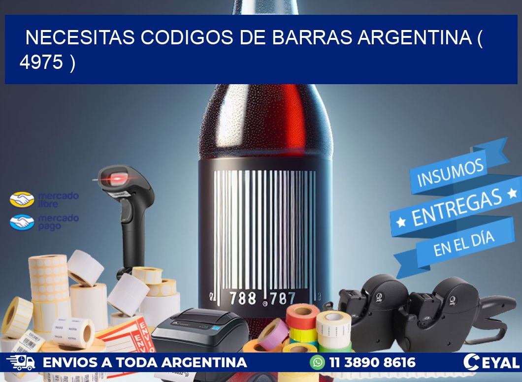 necesitas codigos de barras argentina ( 4975 )