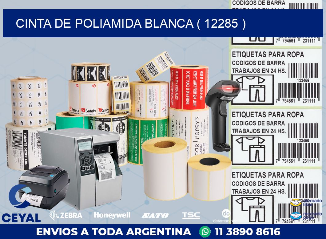 CINTA DE POLIAMIDA BLANCA ( 12285 )