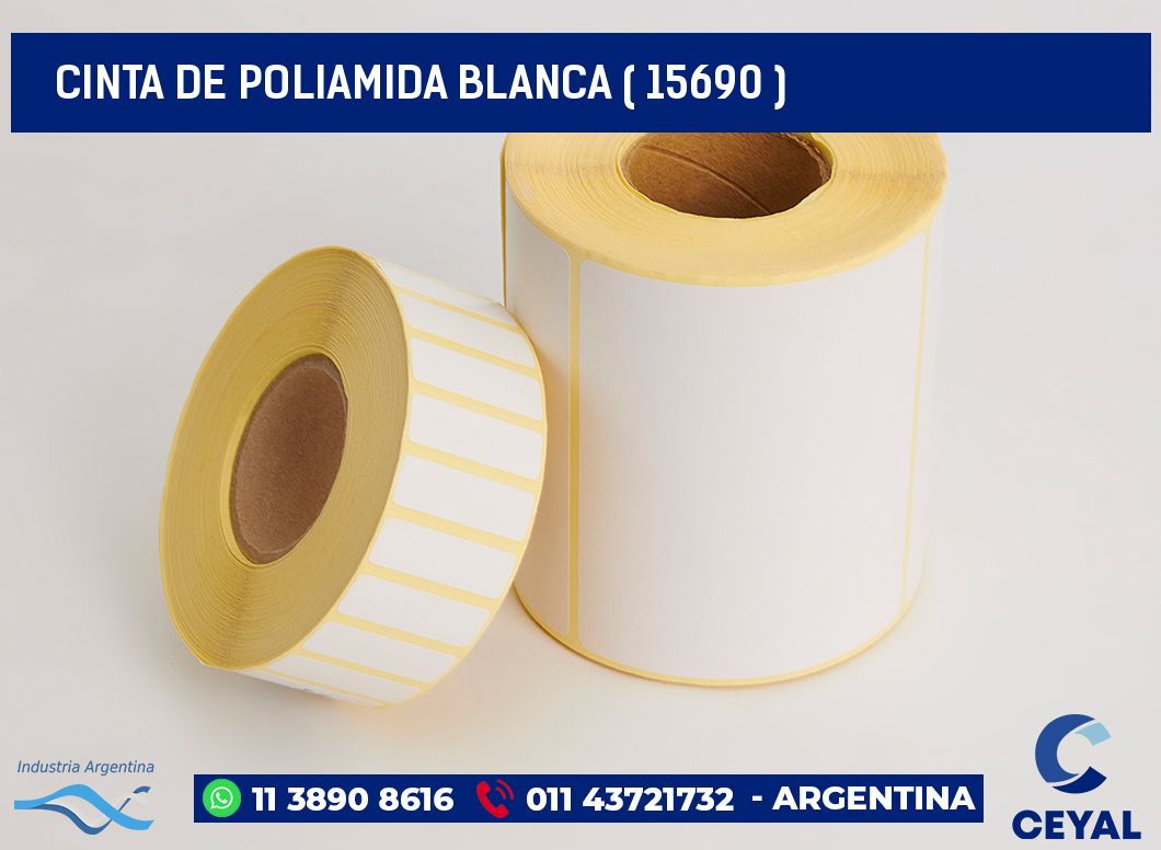 CINTA DE POLIAMIDA BLANCA ( 15690 )