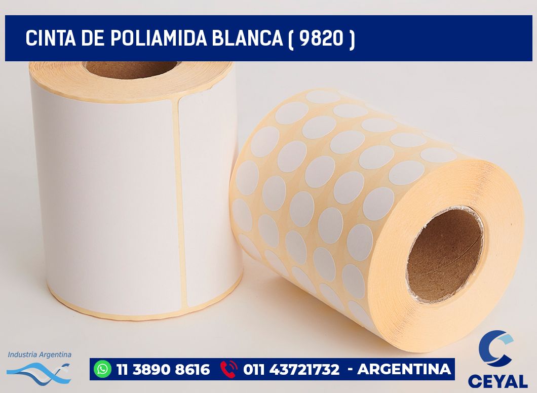 CINTA DE POLIAMIDA BLANCA ( 9820 )