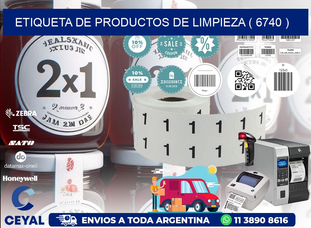 ETIQUETA DE PRODUCTOS DE LIMPIEZA ( 6740 )