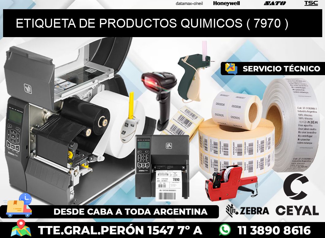 ETIQUETA DE PRODUCTOS QUIMICOS ( 7970 )
