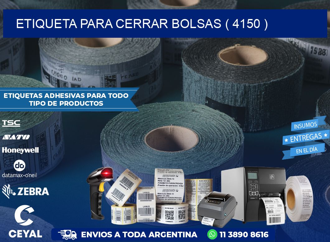 ETIQUETA PARA CERRAR BOLSAS ( 4150 )