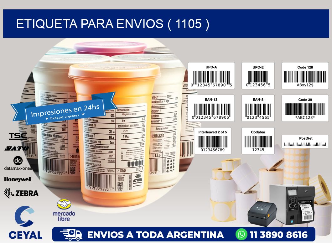 ETIQUETA PARA ENVIOS ( 1105 )