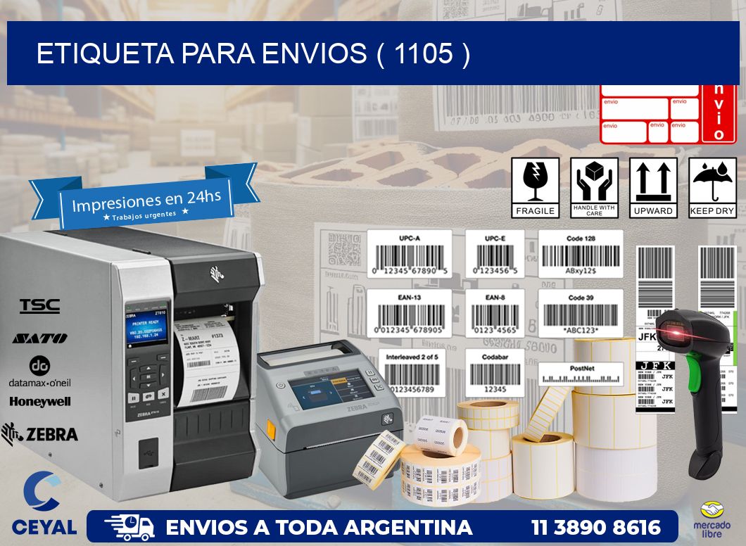 ETIQUETA PARA ENVIOS ( 1105 )