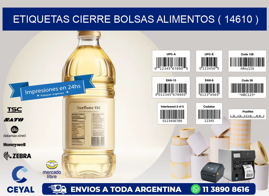 ETIQUETAS CIERRE BOLSAS ALIMENTOS ( 14610 )