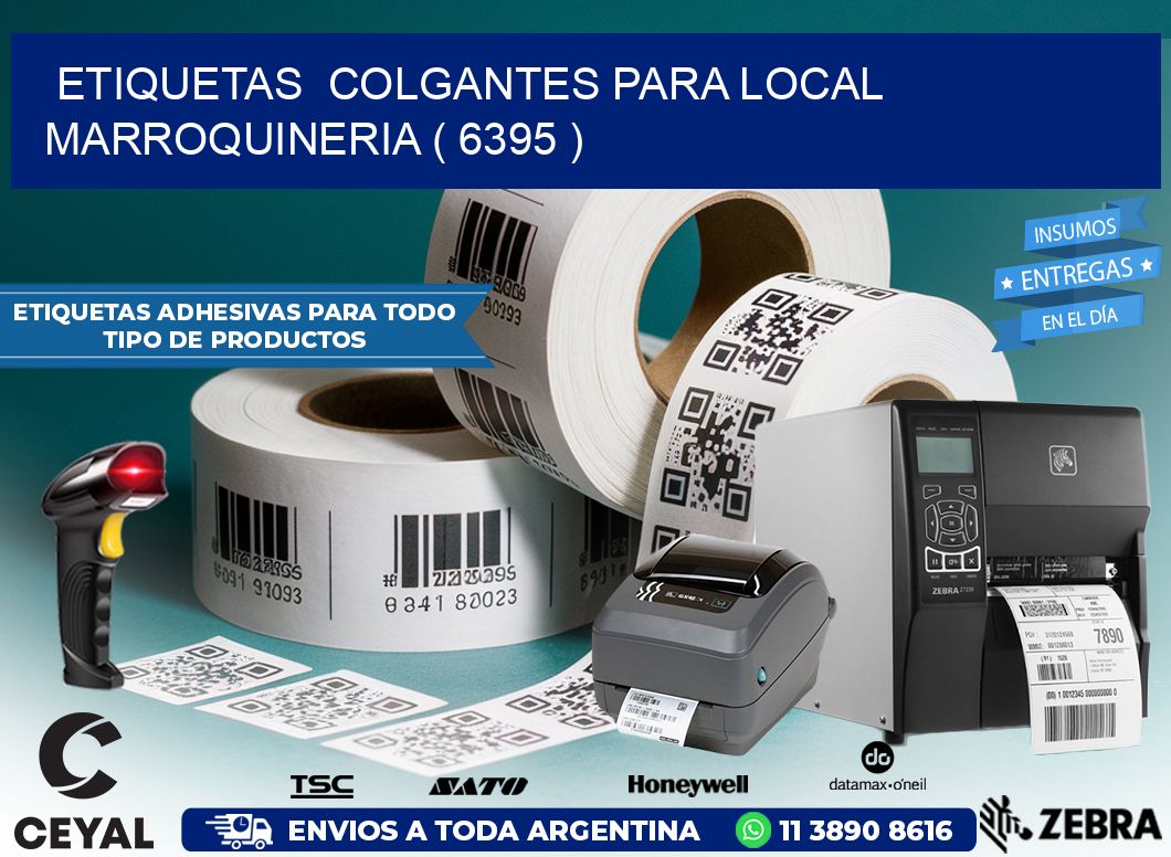 ETIQUETAS  COLGANTES PARA LOCAL MARROQUINERIA ( 6395 )