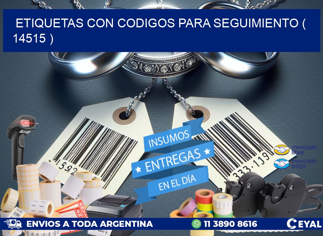 ETIQUETAS CON CODIGOS PARA SEGUIMIENTO ( 14515 )