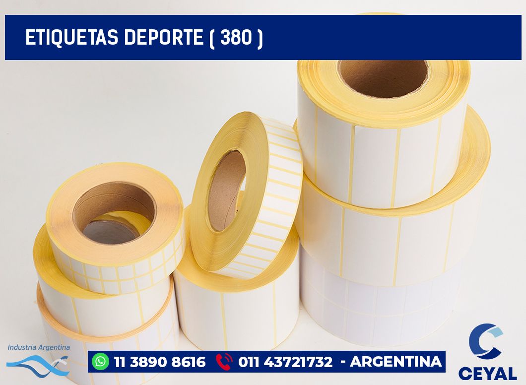 ETIQUETAS DEPORTE ( 380 )